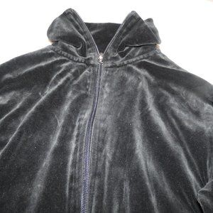 Talbots Velour Mockneck Jacket Womens Petite Small